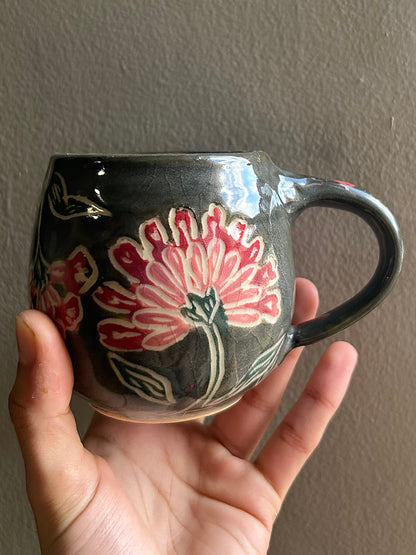 floral mug