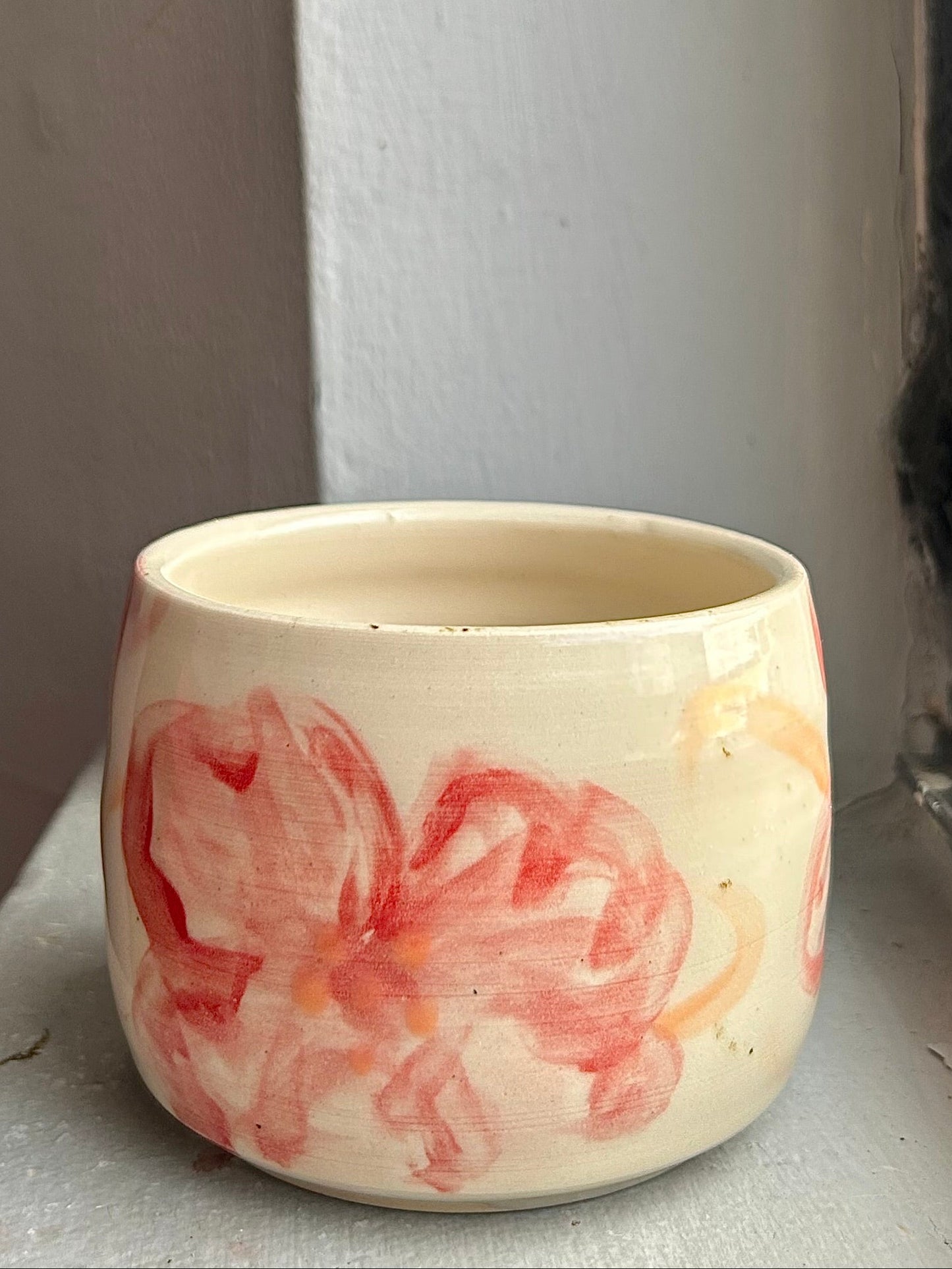 pink flower cup