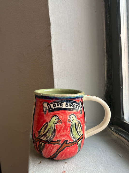love birds mug